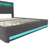INONEFT, postel s čalouněnou konstrukcí, rozměry 140x200 Náhled obrázku produktu 14
