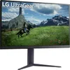 A gaming monitor displaying a fantasy landscape with a person riding a horse. Produktbild-Vorschau