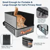 Tragbare Katzentoilette, faltbar mit Reißverschluss, für Produktbild-Vorschau 5