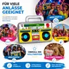 Aufblasbarer Retro Ghettoblaster ca 45 x 42 cm – Hip Hop Produktbild-Vorschau 9