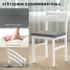 HOMCOM Essgruppe Esstisch mit 2 Stühlen Esszimmergruppe für Produktbild-Vorschau 5