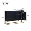 INONEFT Kommode Sideboard mit 4-Türiger und verstellbaren Produktbild-Vorschau 6