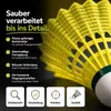 6x Federbälle gelb Badmintonbälle für Training & Wettkampf Produktbild-Vorschau 8