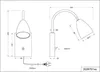 lightling Sandra Wandleuchte 10W, Flexarm verstellbar, Produktbild-Vorschau 7