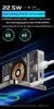 A close-up marketing image of a power bank and a smartphone, showcasing charging capabilities. Produktbild-Vorschau