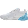 A side view of a white and light blue athletic shoe. Produktbild-Vorschau