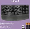Logitech WAVE KEYS, schwarz - Kabellose ergonomische Produktbild-Vorschau 15