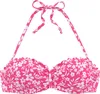 VIVANCE Bügel-Bandeau-Bikini-Top Leni neonpink-weiß Größe Produktbild-Vorschau 1