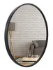 BD ART Wandspiegel Rund Spiegel 80 cm mit Schwarz eleganter Produktbild-Vorschau 1