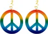 Oblique Unique Hippie Peace Kette + Ohrringe 70er Jahre Produktbild-Vorschau 3