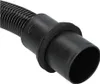 A close-up view of a black vacuum cleaner hose attachment and part of the hose. Produktbild-Vorschau