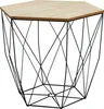 Tavolino In Filo Metallico Tutumi SG1910-77 1 L Black Anteprima dell’immagine prodotto 1