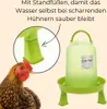 2er Set Hühnertränke mit Füßen Geflügeltränke mit Produktbild-Vorschau 3