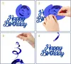 Dekorations-Set zum 30. Geburtstag Girlande Ballons Set Produktbild-Vorschau 4