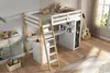 Kinderhochbett, multifunktionales Kinderbett mit Leiter, Produktbild-Vorschau 11
