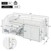 okwish Multifunktionales Kinderbett 90*200cm aus Holz, mit Produktbild-Vorschau 7