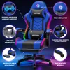 Fotel gamingowy Hoffree z podświetleniem LED RGB i Podgląd zdjęcia produktu 4