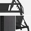 sweeek - 2er-Set Multipositions-Liegen aus Stahl - Schwarz Produktbild-Vorschau 4