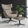 riess-ambiente Drehbarer Sessel VOGUE taupe Samt schwarze Produktbild-Vorschau 1