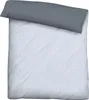 A flat lay of a duvet cover and pillowcase set. Produktbild-Vorschau