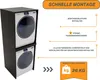 CraftPAK Armoire pour lave-linge et sèche-linge 66x180x65cm Voir les images du produit 5