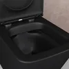 doporro WC à Poser Céramique Noir Mat Toilette avec Voir les images du produit 4