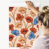 10m VLIES TAPETE Rolle Aquarell Mohnblumen für ein Produktbild-Vorschau 3