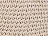 A close-up view of a beige knitted fabric with a macrame pattern. Náhled obrázku produktu