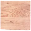 vidaXL Stolová doska svetlohnedá 60x60x(2-4) cm dubový Náhľad obrázku produktu 3