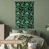 MuchoWow® Wandteppich Wandbehang Vintage - Blätter - Grün Produktbild-Vorschau 4