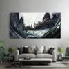 ARTHUB® Leinwandbild 60x120 cm, Abstract Black | Produktbild-Vorschau 6