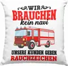 Trendation - Feuerwehr Deko-Kissen mit Füllung 40x40 Produktbild-Vorschau 1