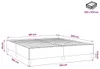 vidaXL Bettgestell ohne Matratze Hellgrau 180x200 cm Samt Produktbild-Vorschau 7