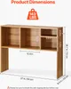 SucceBuy Bibliothèque de bureau en bois à 1 niveau, Voir les images du produit 3