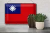 Blechschild Flagge China 30x20cm Retro Flag of Taiwan Produktbild-Vorschau 4