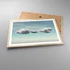 Gerahmtes Poster - Rahmen in heller Eiche - Wolken Produktbild-Vorschau 3