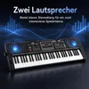 COSTWAY 61-toetsen keyboard piano set met standaard, krukje Productafbeelding-voorbeeld 5
