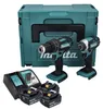 Makita DLX2131JX1, Kabelloser Schlagbohrschrauber, Schwarz, Produktbild-Vorschau 2