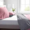 Biancheria da letto a righe con cerniera 135x200 cm, federa Anteprima dell’immagine prodotto 3