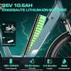 26" E-Bike Herren Damen 250W MTB mit abnehmbarem 36V 10.5Ah Produktbild-Vorschau 6