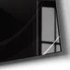 DEQORI Glasuhr 60x30 cm Zahlen 'Dunkle Wellengrafik' Produktbild-Vorschau 5