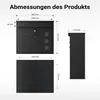 Wiltec Briefkasten V12 schwarz 362 x 115 x 315 mm, Produktbild-Vorschau 3