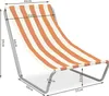 Klappbarer Strandstuhl SAND, orange Streifen Produktbild-Vorschau 12