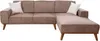 Braun Ecksofa Wohnzimmer Polstersofa Designer Textil Luxus Produktbild-Vorschau 1