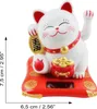 Glückskatze Maneki-neko Talisman weiß Solar 7,5cm Produktbild-Vorschau 5