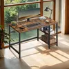 VASAGLE Computertisch Schreibtisch mit 2 Regale 120 x 75 x Produktbild-Vorschau 3