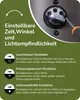 EDISHINE Wandlampe Innen/Außen mit Bewegungsmelder, Moderne Produktbild-Vorschau 11