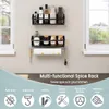 WOLTU Wandregal 2er Set, mit Küchenrollenhalter Haken, aus Produktbild-Vorschau 5