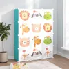 vidaXL Armoire pour enfants Modular avec 12 cubes Vert PP Voir les images du produit 2