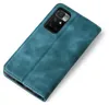 A teal flip cover phone case is shown from a diagonal top-down view against a white background. Produktbild-Vorschau